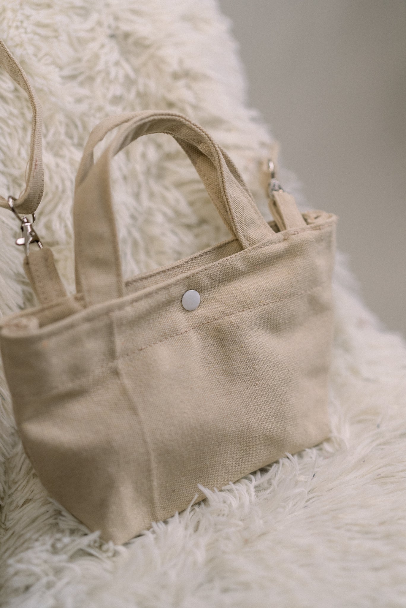 Paul Micro Canvas Tote Bag by Vintage Threads