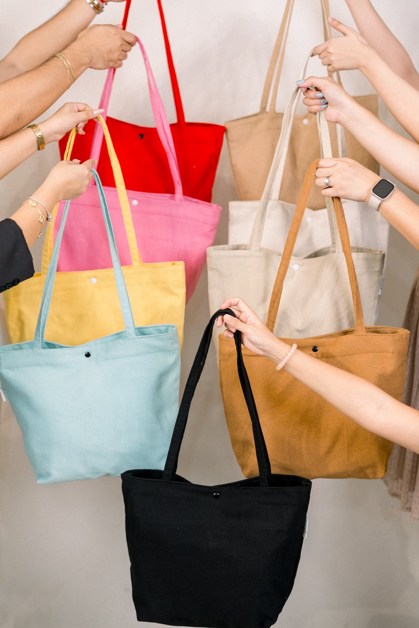 Jane Everyday Canvas Tote Bag with Zipper