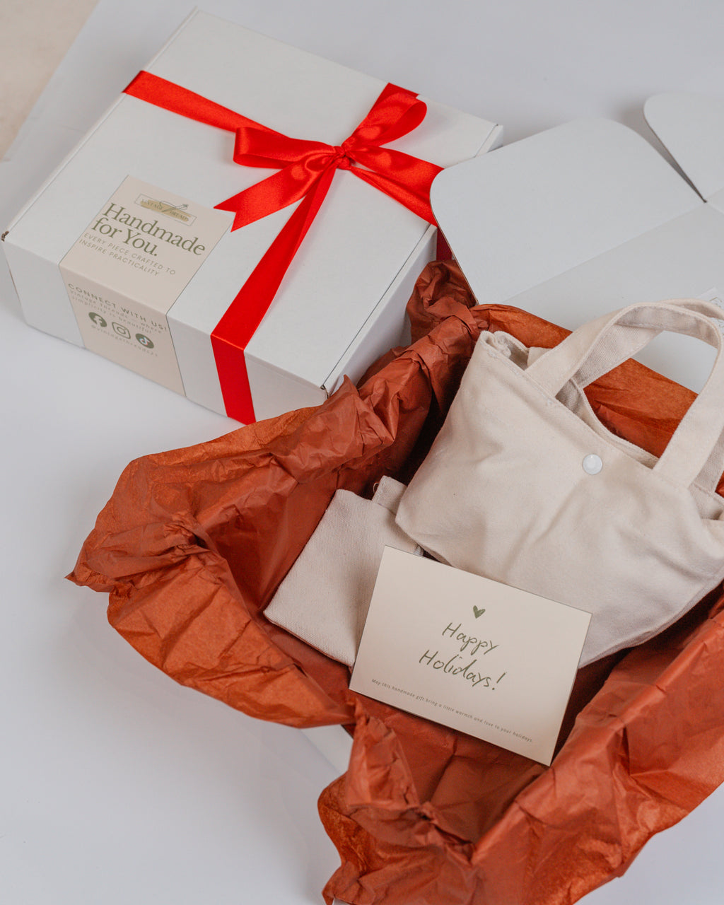 Paul Micro Tote Bag & Hand Made Canvas Wallet | The Holiday Gift Box by Vintage Threads