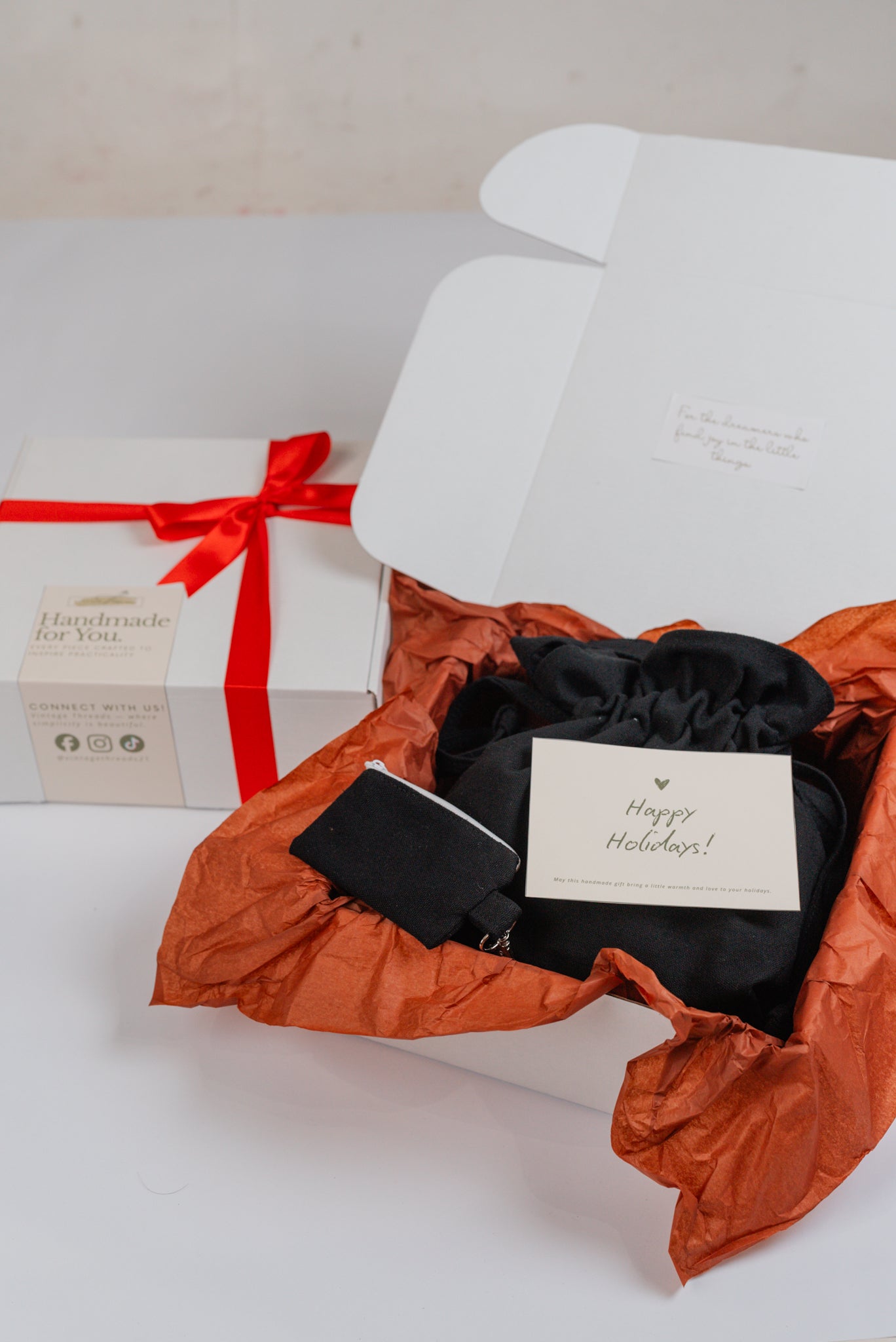 Salmon Dumpling Tote Bag & Hand Made Canvas Wallet | The Holiday Gift Box by Vintage Threads