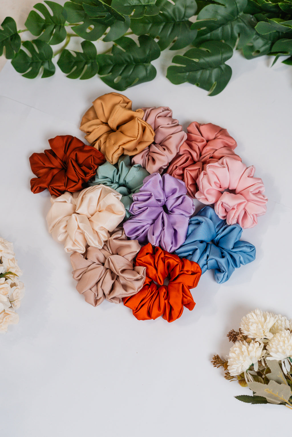 XL Mulberry Silk Scrunchies | Handmade Hair Accessories by Vintage Threads