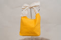 Mae Canvas Bucket Tote with Ribbon Accent